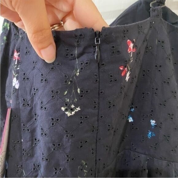 NWT Parker Fawn Eyelet Floral Print Mini Dress - Picture 9 of 11